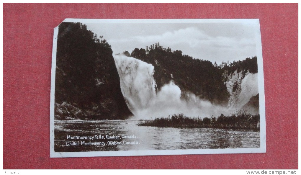 RPPC  > Canada > Quebec> Montmorency Falls   Ref 2266 - Other & Unclassified