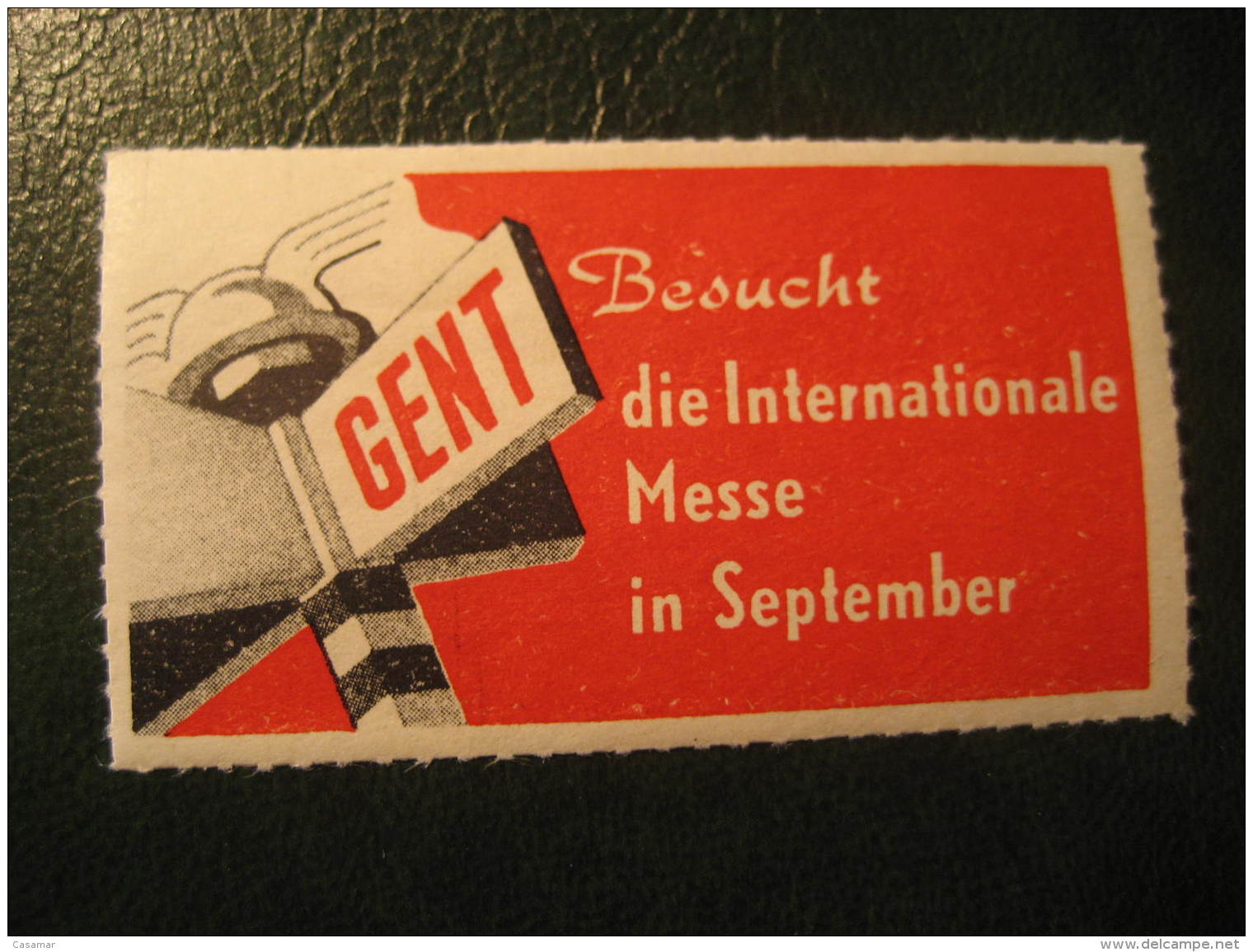 GENT GAND 1949 Internationale Messe International Fair Poster Stamp Label Vignette Belgium - Erinnophilie [E]