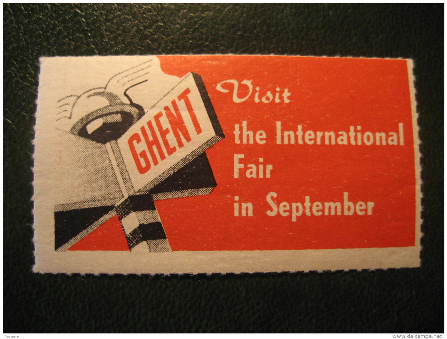 GENT GAND 1949 Ghent International Fair Poster Stamp Label Vignette Belgium - Erinnophilie [E]