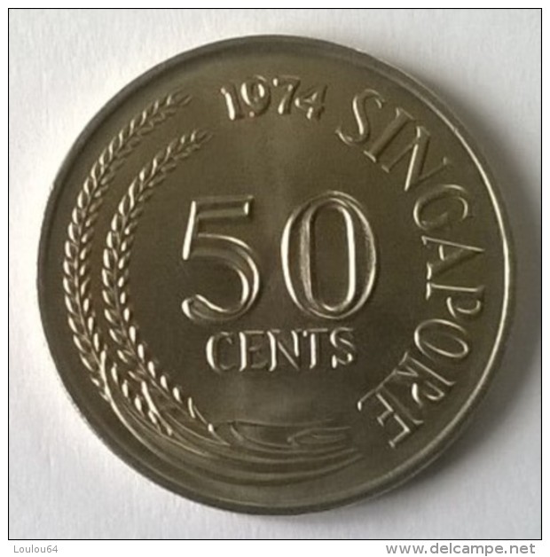 Monnaie - Singapour - 50 Cents 1974 - Superbe +++ - - Singapour