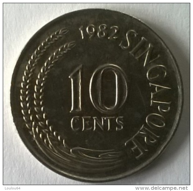 Monnaie - Singapour - 10 Cents 1982 - Superbe +++ - - Singapour