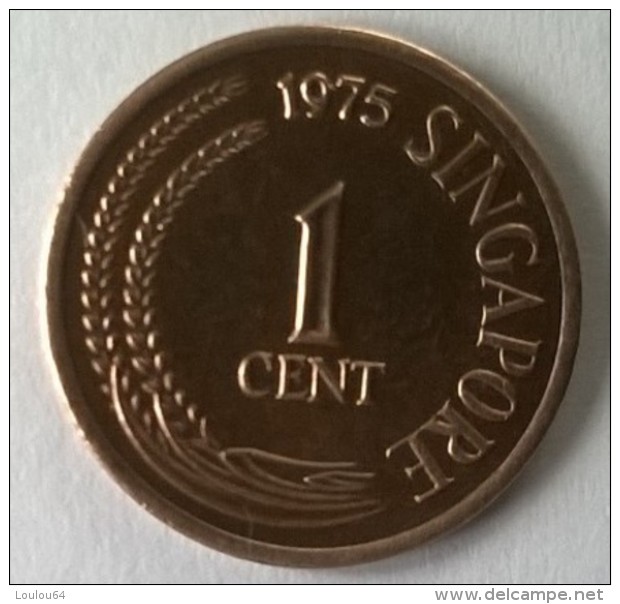 Monnaie - Singapour - 1 Cent 1975 - Superbe +++ - - Singapour