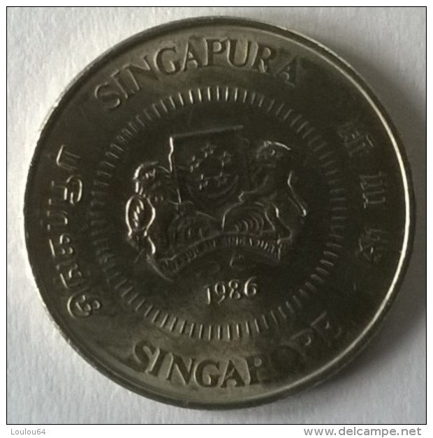 Monnaie - Singapour - 10 Cents 1986 - Superbe - - Singapur