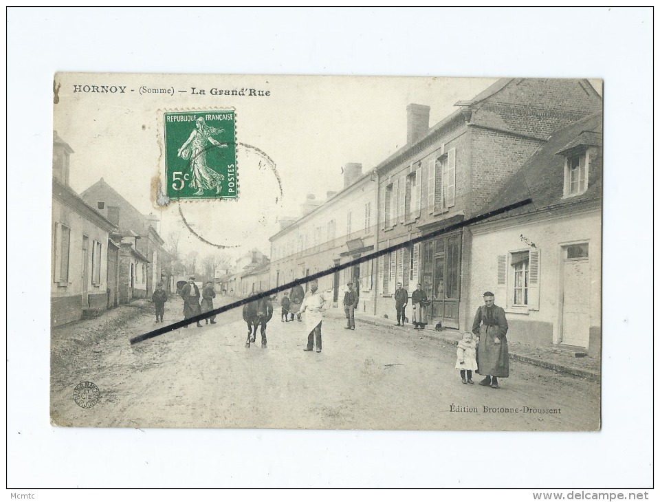 CPA   -  Hornoy - La Grand'Rue - Hornoy Le Bourg