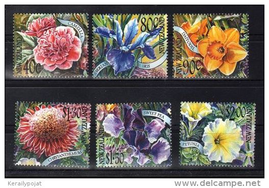 New Zealand - 2001 Garden Flowers MNH__(TH-1863) - Neufs