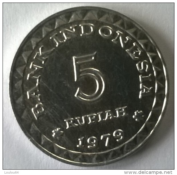 Monnaie - Indonésie - 5 Rupiah 1979 - Superbe +++ - - Indonésie