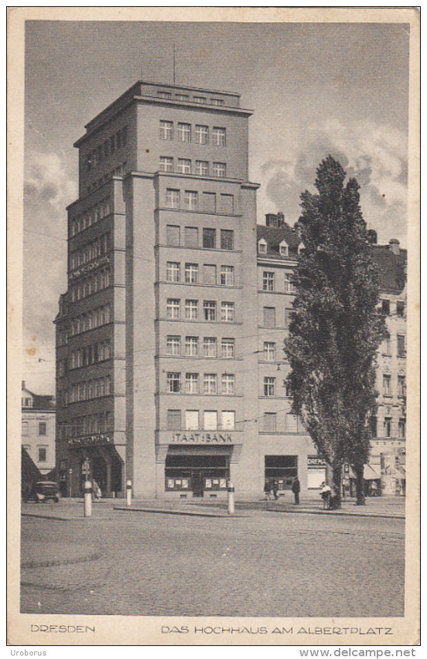 GERMANY - Dresden 1934 - Das Hochhaus Am Albertplatz - Dresden