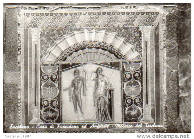 Ercolano - Casa Di Poseidone Ed Anfitrite - Mosaico Del Triclinio - Ercolano
