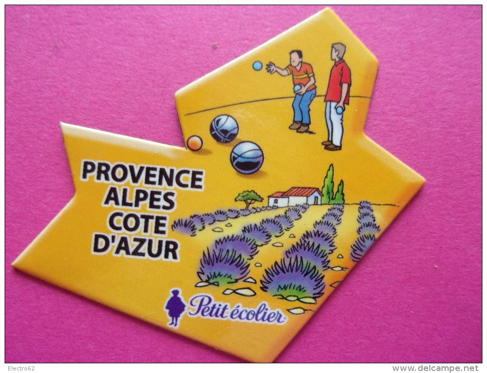 Magnet Petit écolier Pétanque Boule Provence Alpes Côte D'Azur Lavande - Sports