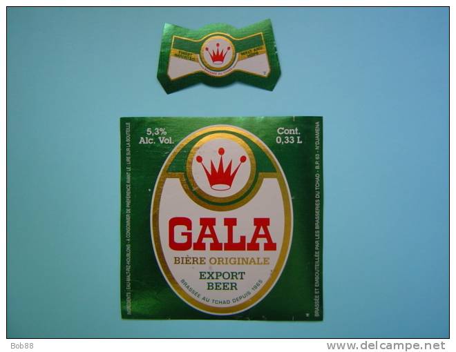 ETIQUETTE BIERE GALA /  TCHAD / MODELE 2 - Bière