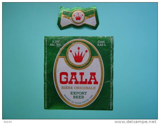 ETIQUETTE BIERE GALA / TCHAD / MODELE 1 - Bière