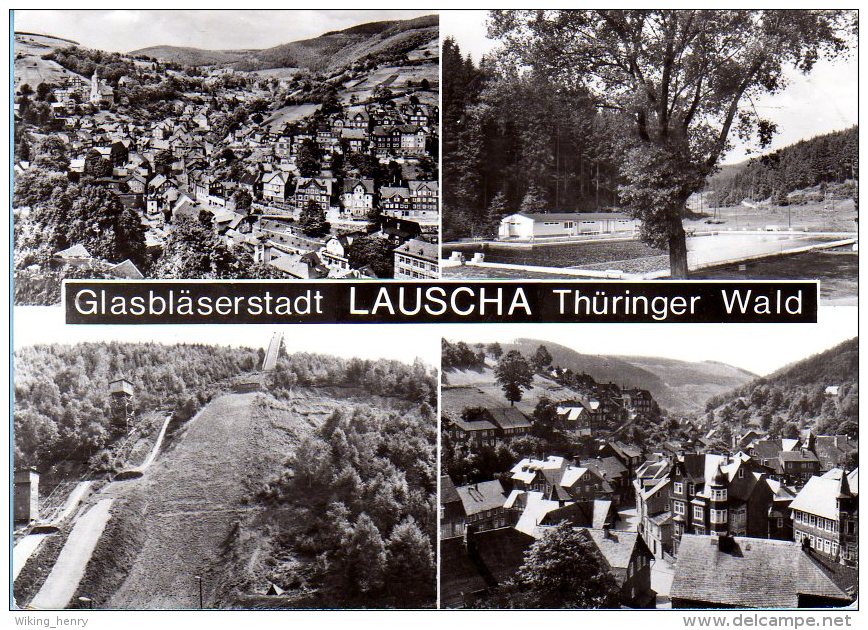 Lauscha - S/w Mehrbildkarte 5 - Lauscha