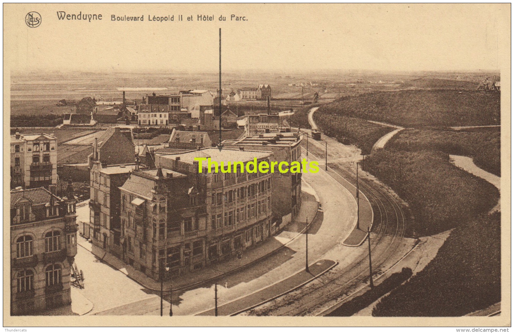 CPA WENDUYNE BOULEVARD LEOPOLD II ET HOTEL DU PARC - Wenduine