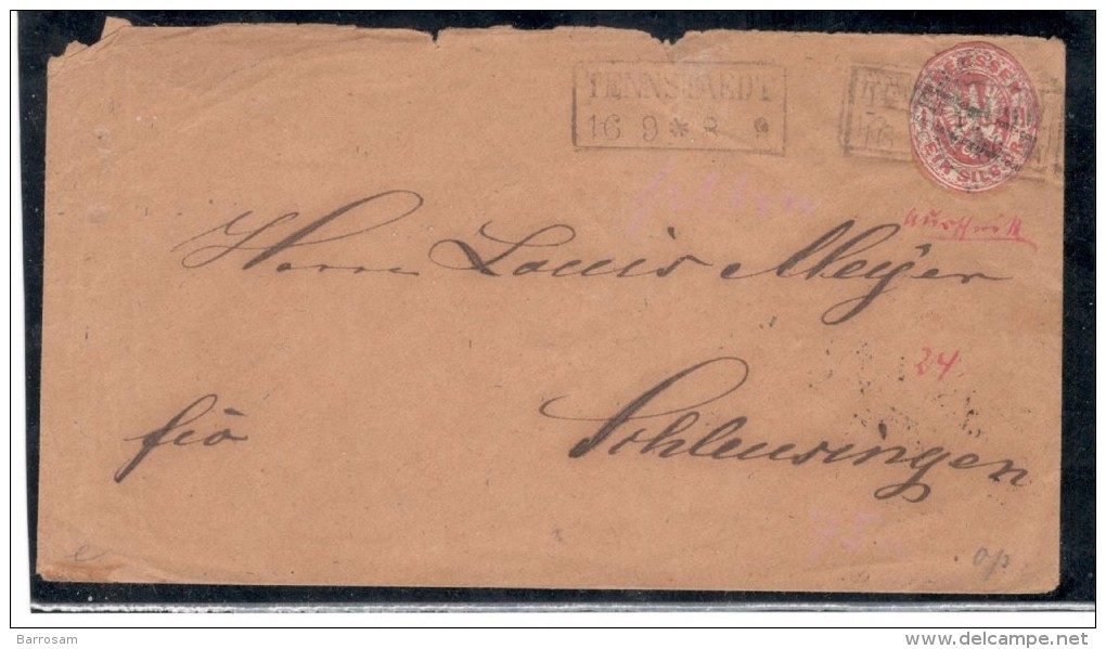 Prussia1862/3: GAA15 On Cover Cat.Value $112 - Altri & Non Classificati