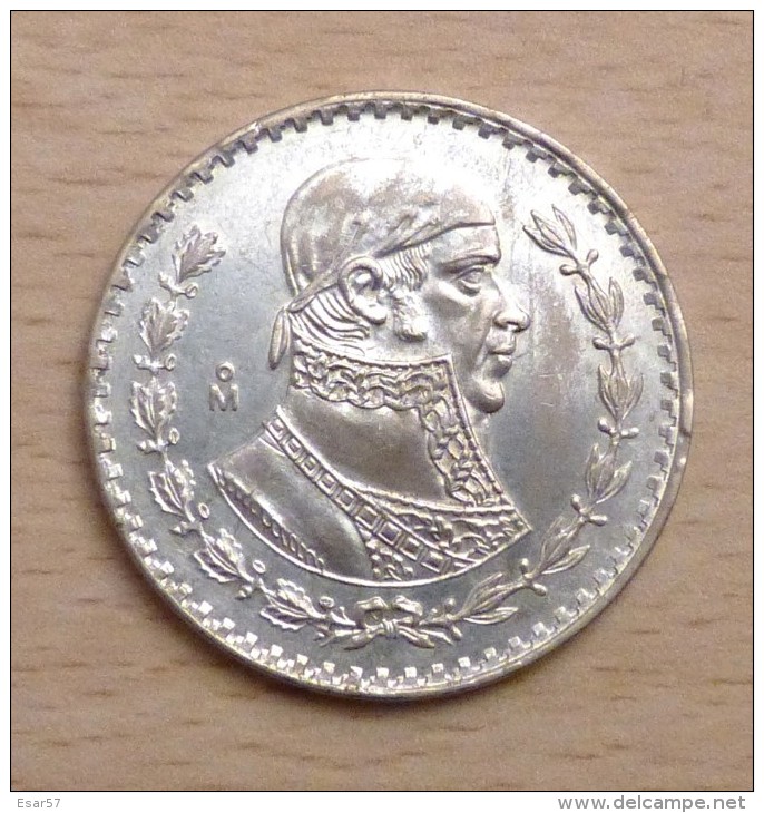 MEXIQUE 1 PESO 1958 10 % EN ARGENT - México