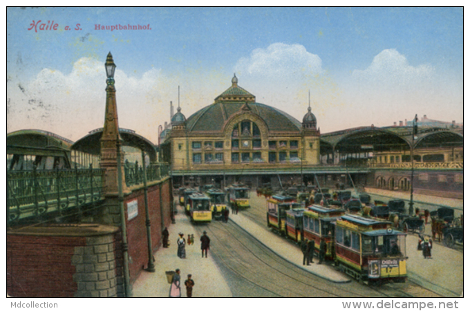 DE HALLE / Hauptbahnhof / CARTE COULEUR - Autres & Non Classés