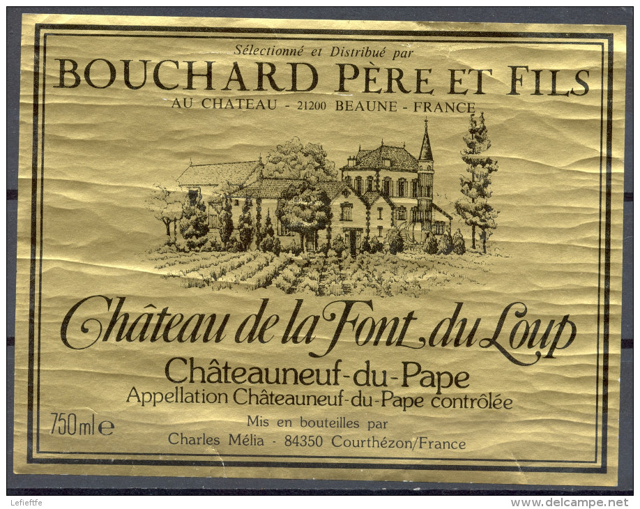 247 - Châteauneuf Du Pape - Château De La Font Du Loup - Bouchard Père Et Fils - Charles Mélia - 84350 Courthézon - Côtes Du Rhône