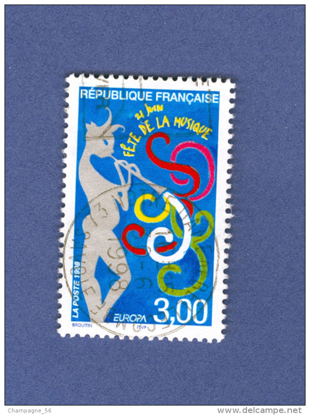 * 1998 N° 3166  LE DIEU PAN 30 . 6 . 1998   OBLITÉRÉ TB - Gebraucht