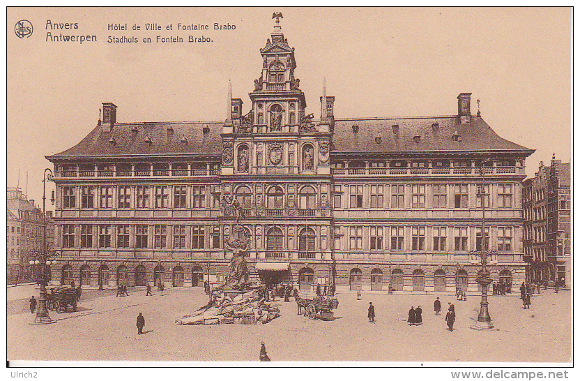 AK Anvers - Hôtel De Ville Et Fontaine Brabo (23632) - Antwerpen