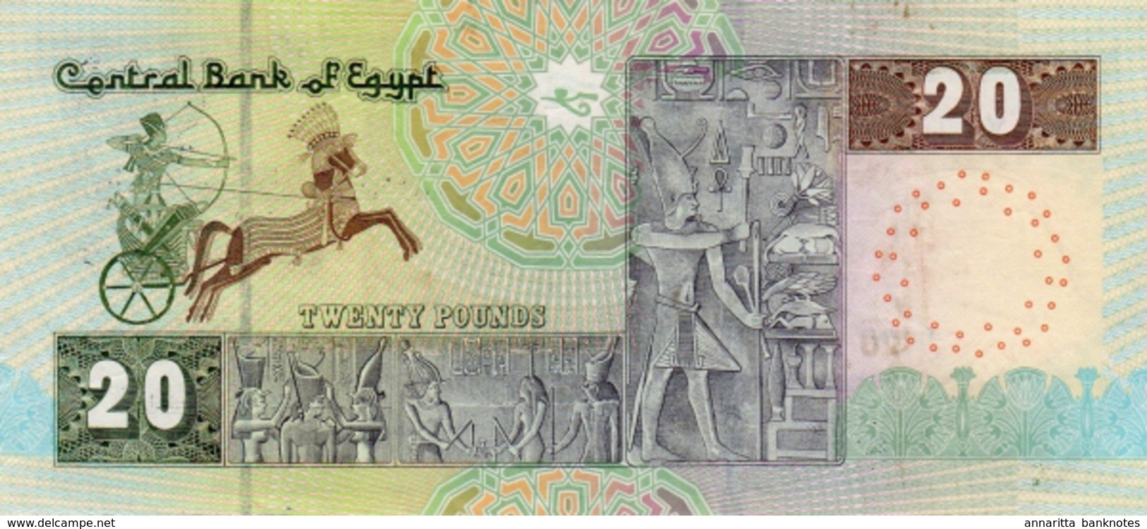 EGYPT 20 POUNDS 2008 P-65 UNC RARE DATE [ EG331e ] - Egypt