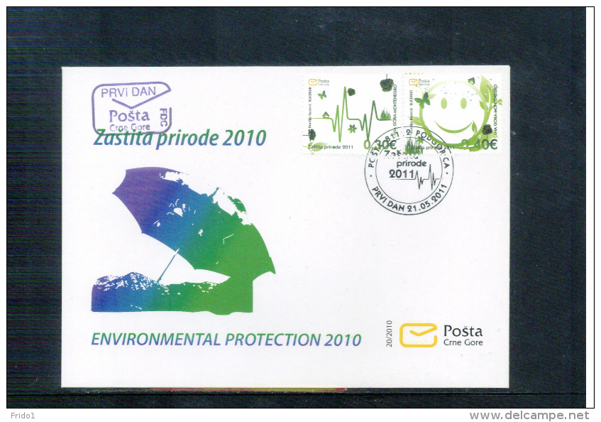 Montenegro 2011 Naturschutz / Nature Protection FDC - Umweltschutz Und Klima