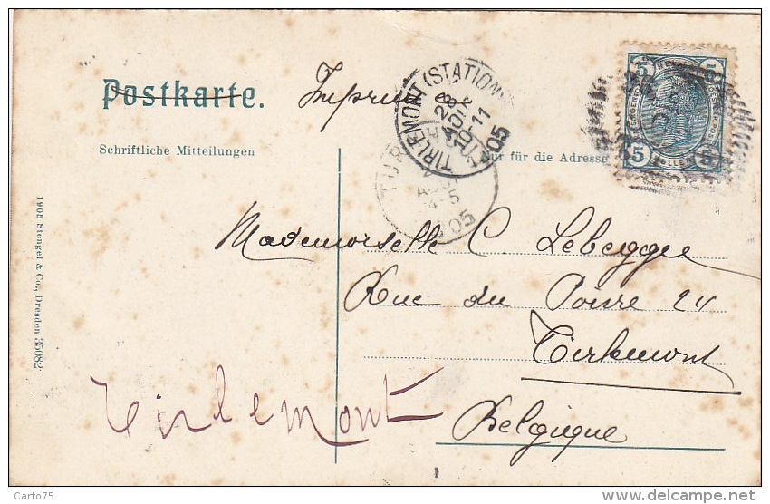 Autriche - Bad Ischl - 1905 - Postamarked Tirlemont Belgique - Bad Ischl