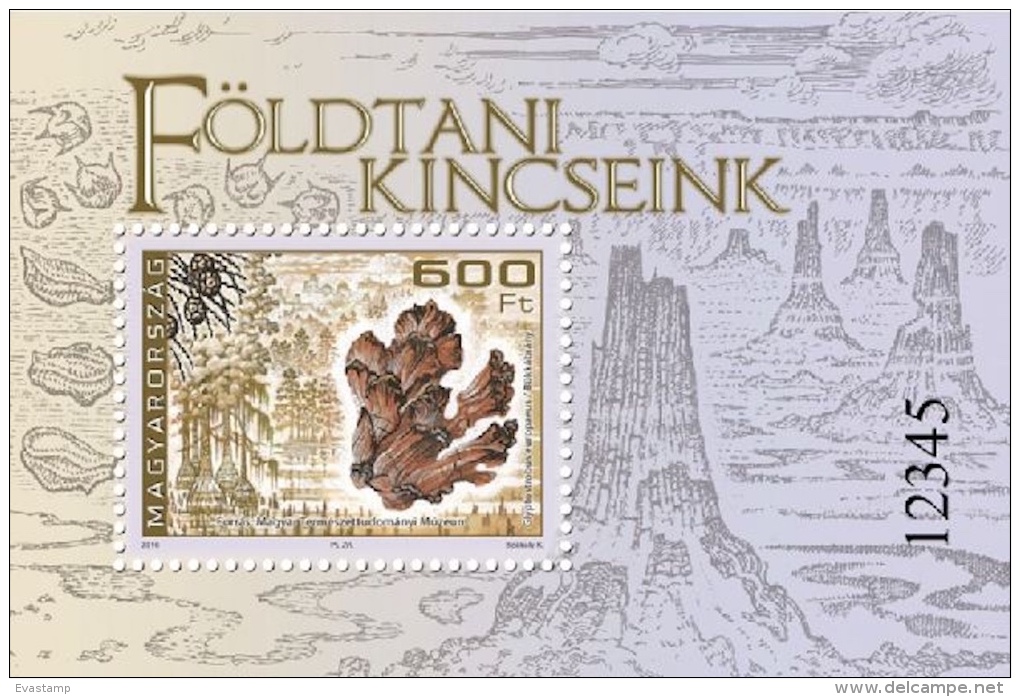 HUNGARY - 2016. Souvenir Sheet - Hungary’s Geological Treasures/Late Miocene Swamp Cypresses From Bükkábrány MNH!! - Neufs