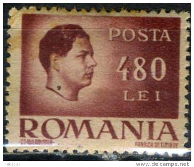 ROUMANIE 813* 480l Brun-lilas Roi Michel - Nuovi