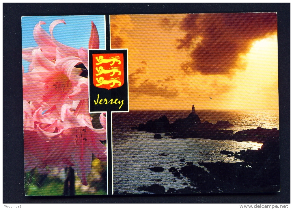 JERSEY  -  Corbiere Lighthouse  Used Postcard - Lighthouses