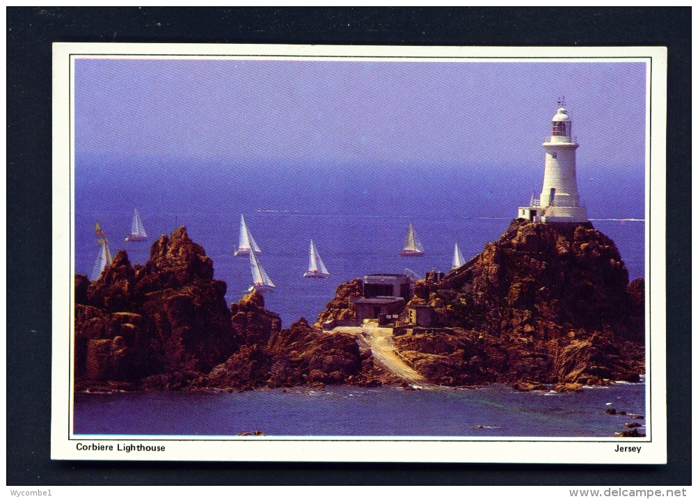 JERSEY  -  Corbiere Lighthouse  Used Postcard - Lighthouses