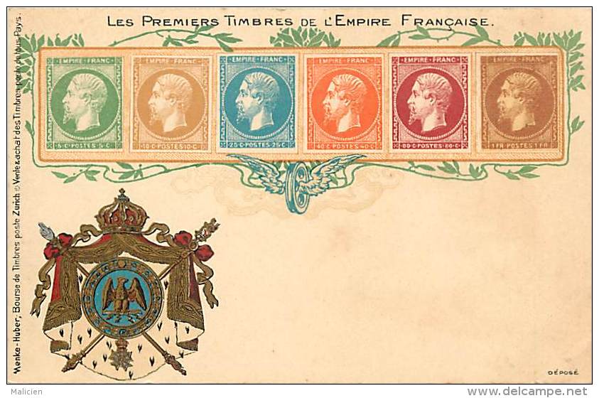 - Themes Divers -ref-M695- Poste & Facteurs - Les 1ers Timbres De L Empire Français - Timbre - Philatelie - - Post