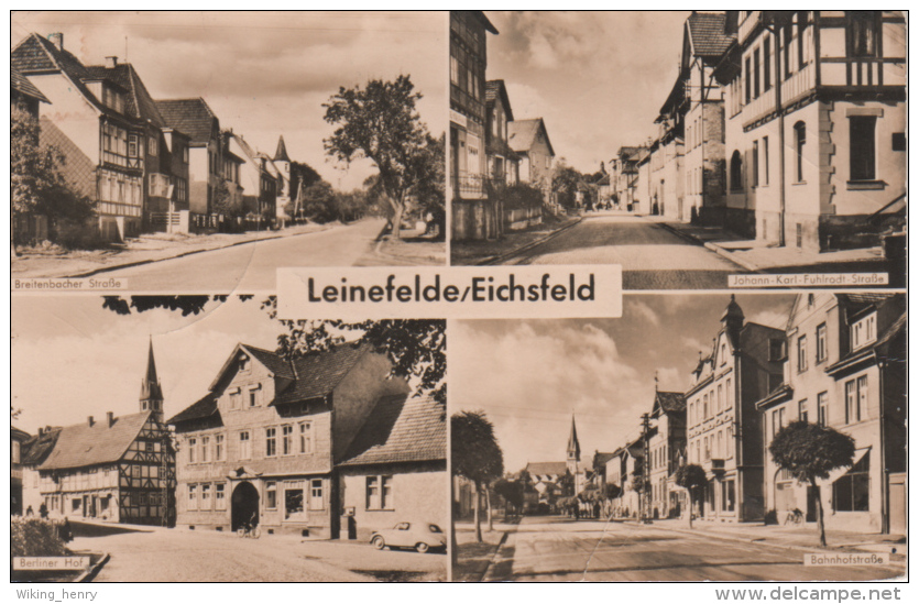 Leinefelde Worbis - S/w Mehrbildkarte 1 - Leinefelde