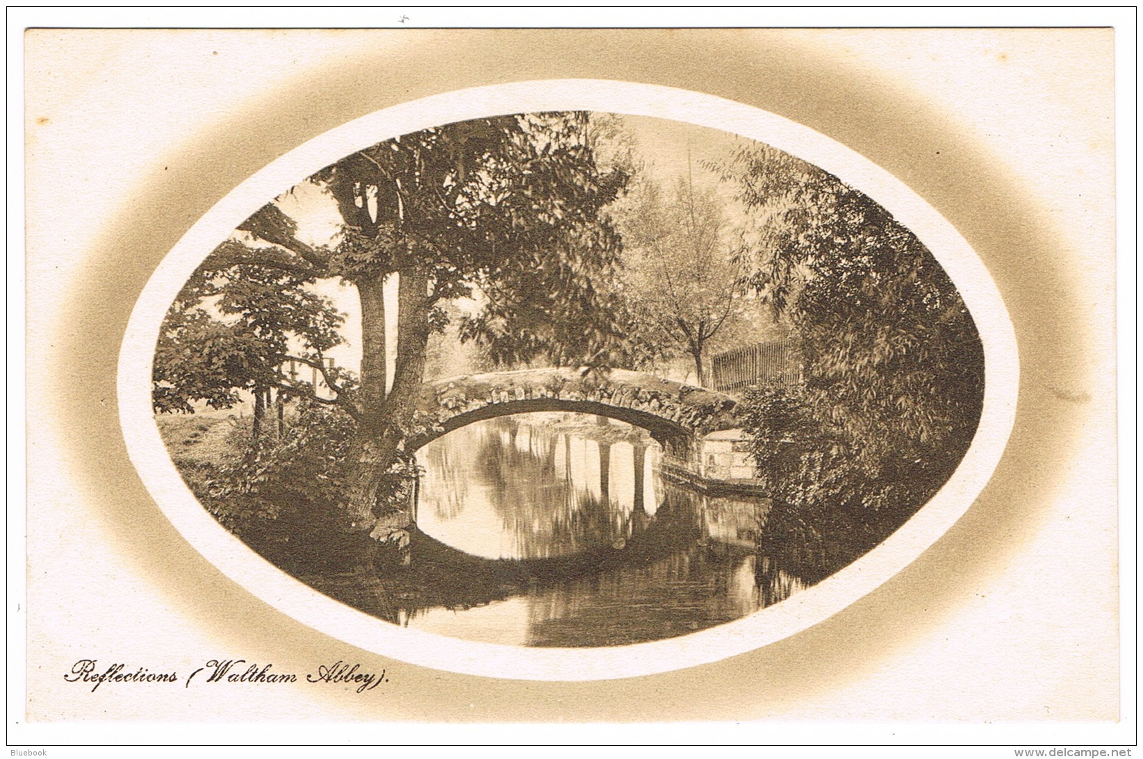 RB 1102 -  Postcard - Reflections Waltham Abbey - Hertfordshire - Hertfordshire