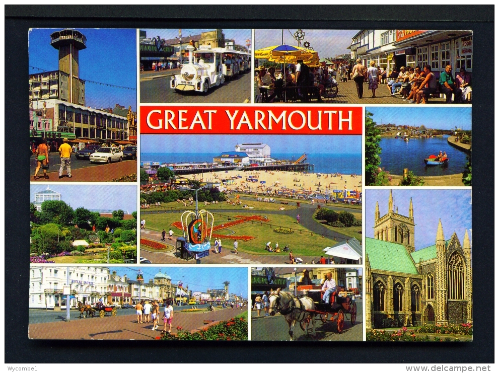 ENGLAND  -  Great Yarmouth  Multi View  Used Postcard - Great Yarmouth