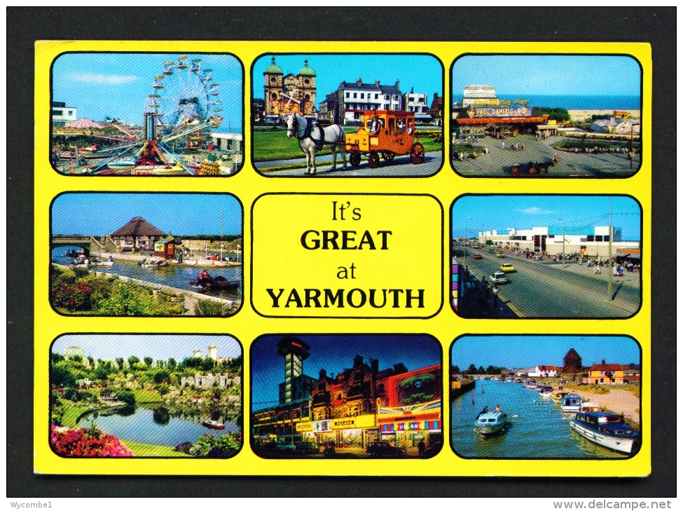 ENGLAND  -  Great Yarmouth   Multi View  Used Postcard - Great Yarmouth