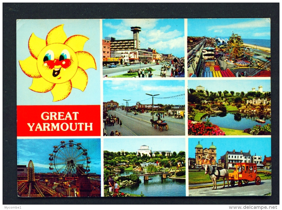 ENGLAND  -  Great Yarmouth   Multi View  Used Postcard - Great Yarmouth