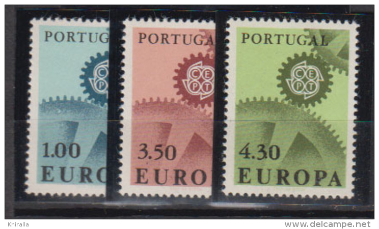 PORTUGAL    1967    EUROPA           N°     1007 / 1009    COTE   17 € 50        ( E 35 ) - ...-1853 Prefilatelia