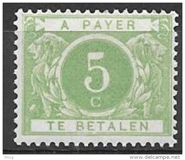 1895 Postage Due 5c, Mint Light Hinged - Stamps