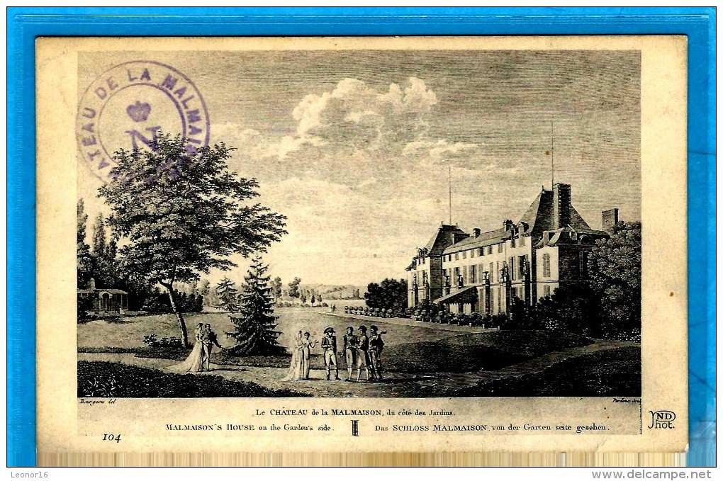 RUEIL - ** CHATEAU DE LA MALMAISON **Carte Postale Illustrée Par BOURGEOIS (*1767 à Guiscard - +1841 à Passy) - Bourgeois