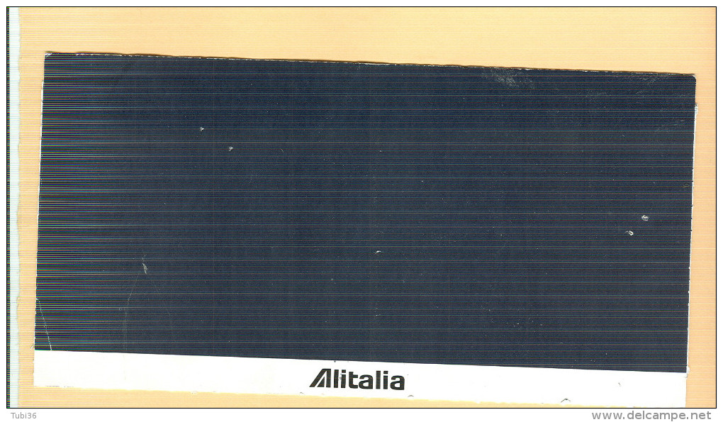 ALITALIA - BIGLIETTO PASSEGGERI COMPLETO, 1989, PASSENGER COUPON, - Europe