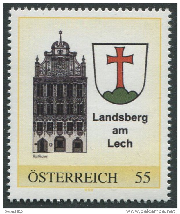 ÖSTERREICH / 8012743 / Landsberg Am Lech / Gelber Rahmen / Postfrisch / ** / MNH - Personalisierte Briefmarken