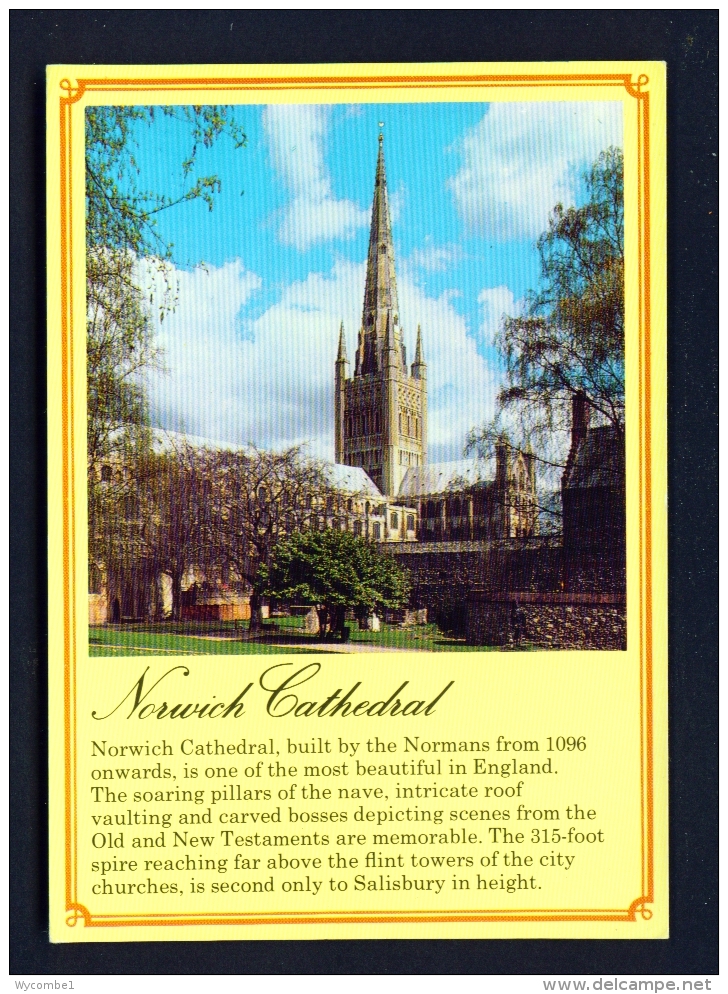 ENGLAND  -  Norwich Cathedral  Used Postcard - Norwich