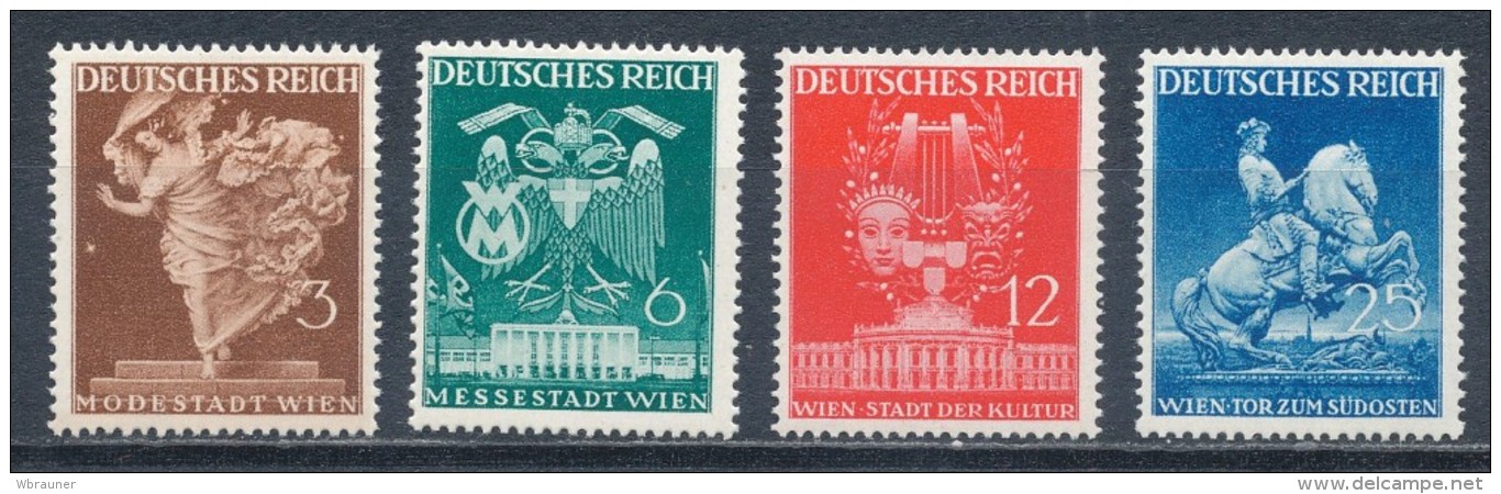 Deutsches Reich 768/71 ** Mi. 14,- - Nuovi