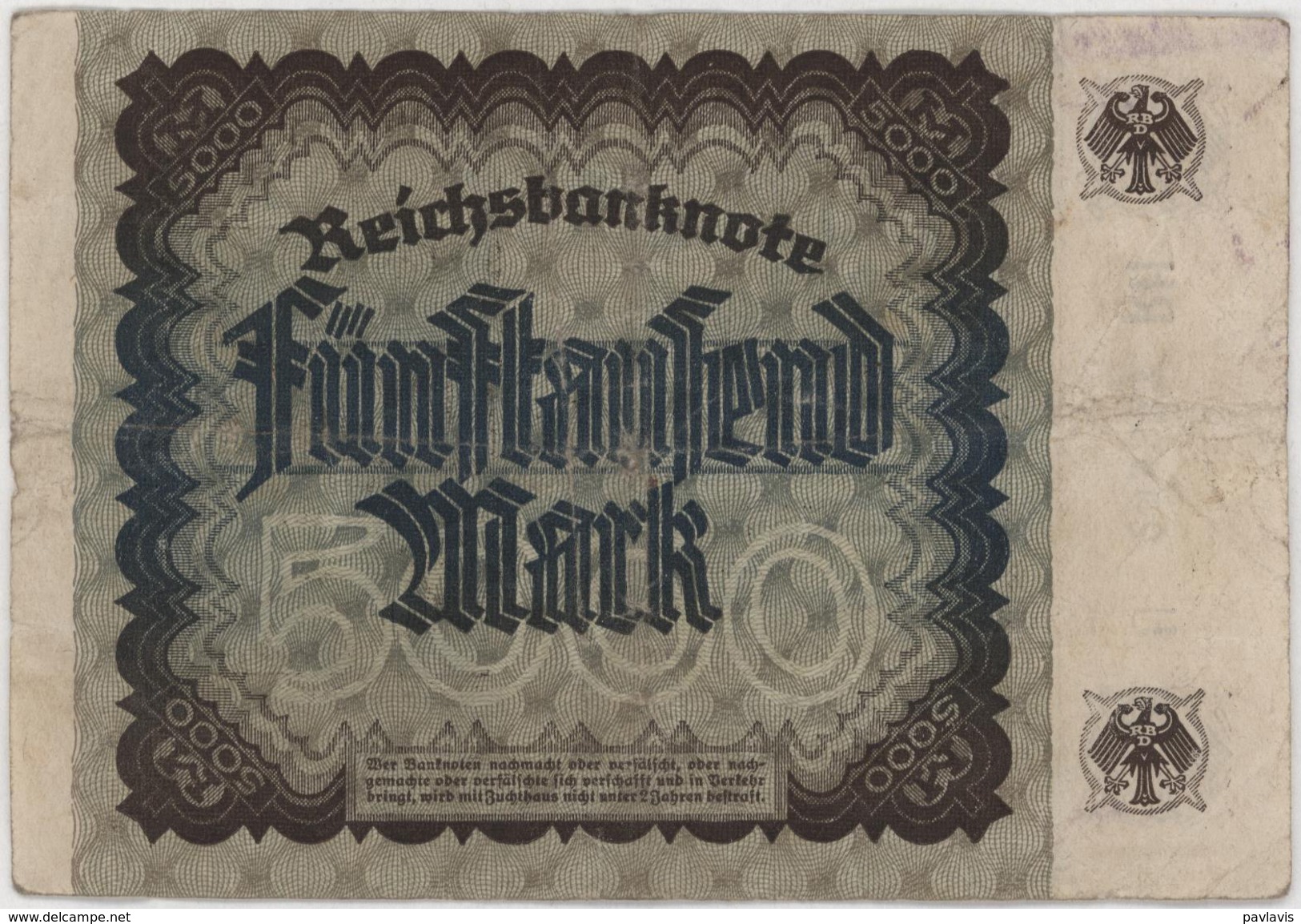 500 Mark - Reichsbanknote - German Reich / Deutsches Reich - Year 1922 - 500 Mark