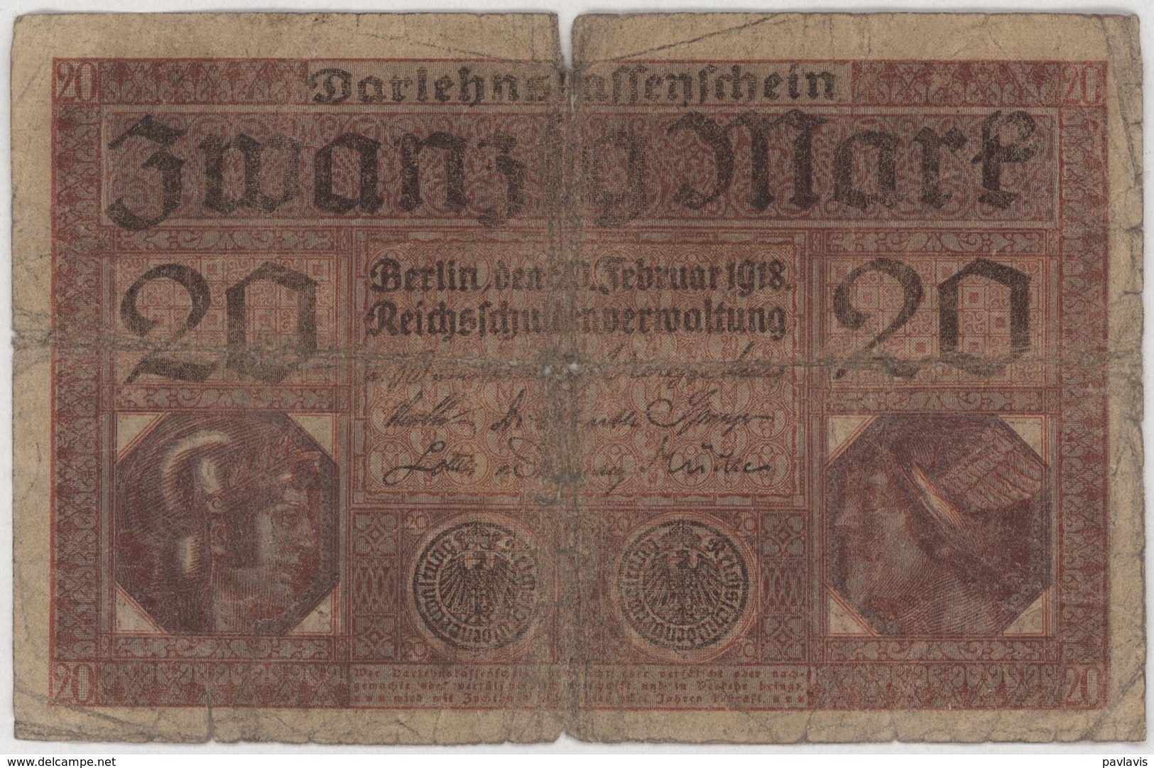 20 Mark - German Empire - Year 1918 - 20 Mark