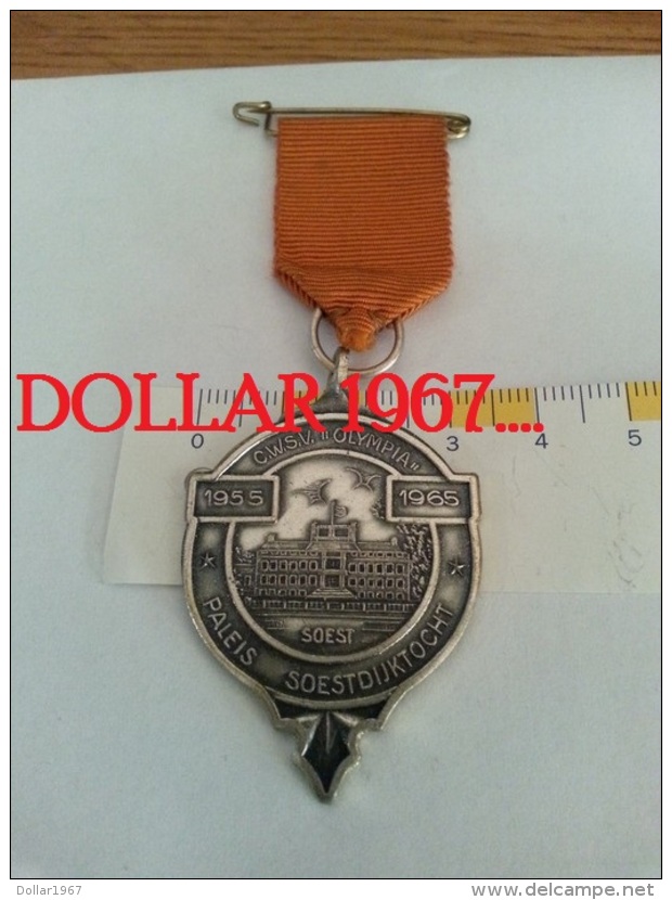 .medal - Medaille - C.w.s.v Olympia Paleis Soestdijktocht 1955-1965 - Autres & Non Classés