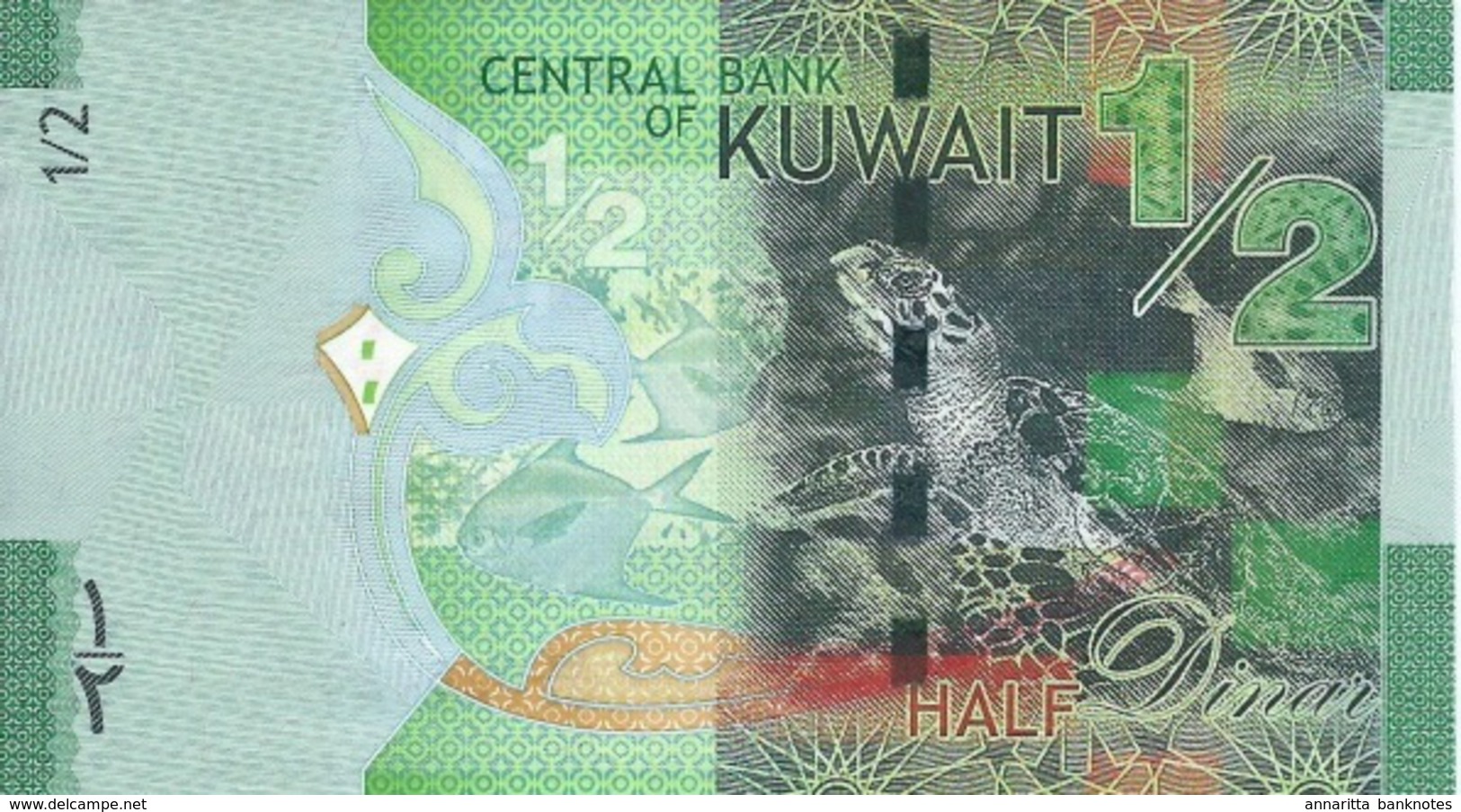 KUWAIT 1/2 DINAR ND (2014) P-30 UNC [KW230a] - Kuwait