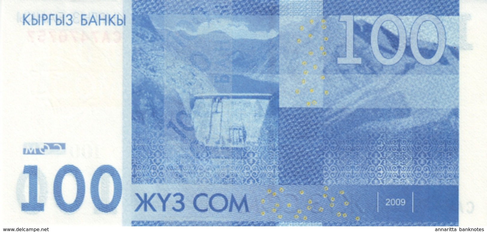 KYRGYZSTAN 100 COM (SOM) 2009 P-26 UNC [ KG222a ] - Kyrgyzstan