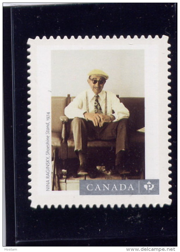 CANADA, 2015 # 2820i , CANADIAN PHOTOGRAPHY : SHOESHINE STAND, DIE CUT From QUATERLY PACK - Single Stamps