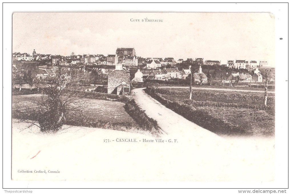 CPA 35 Côte D'Emeraude - CANCALE - La Haute Ville Carte Unused Bon état. - Cancale